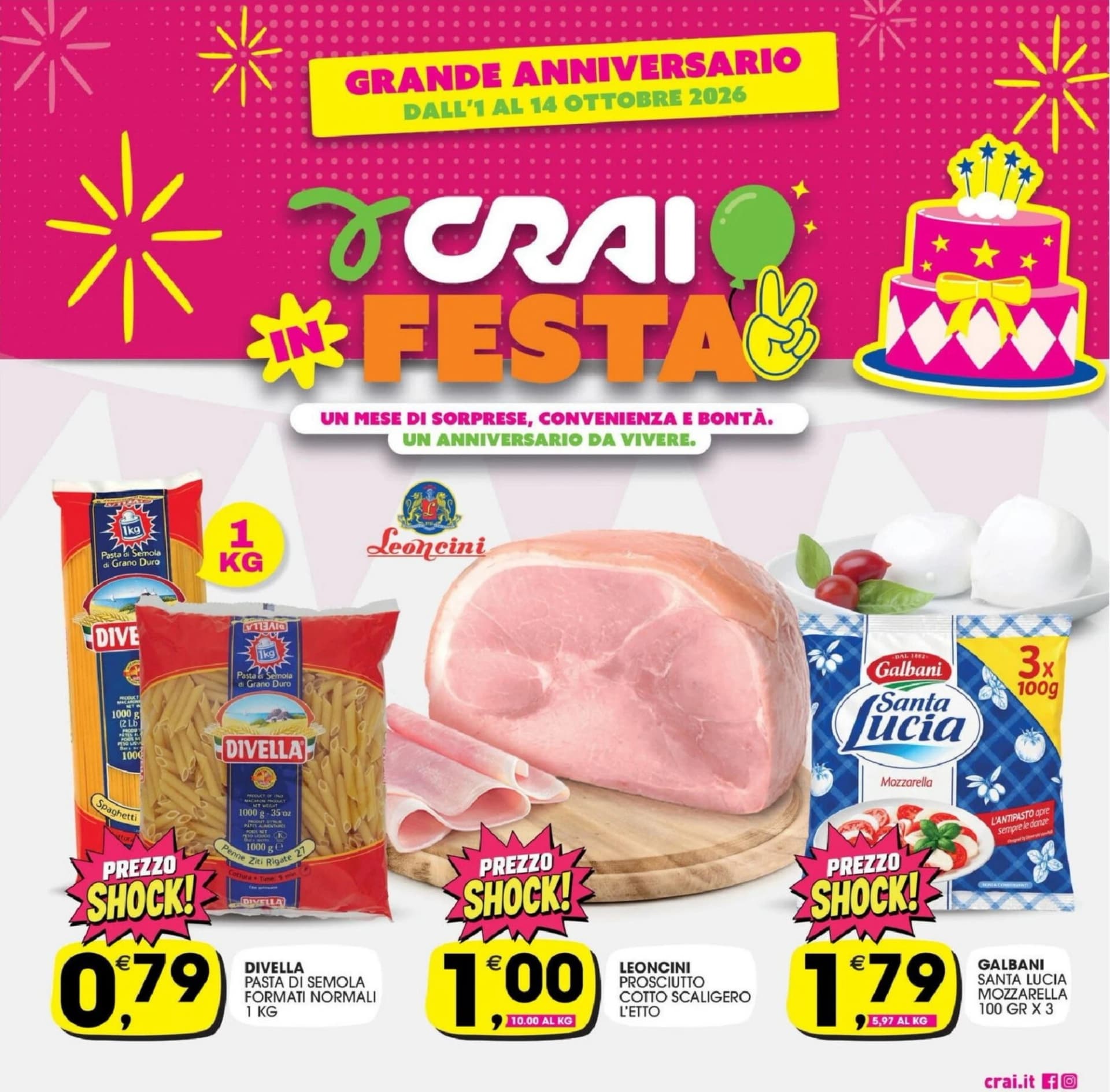 Pagina 1 - Anteprima Volantino Crai: Offerte valide dal 1 Ottobre 2026 al 14 Ottobre 2026