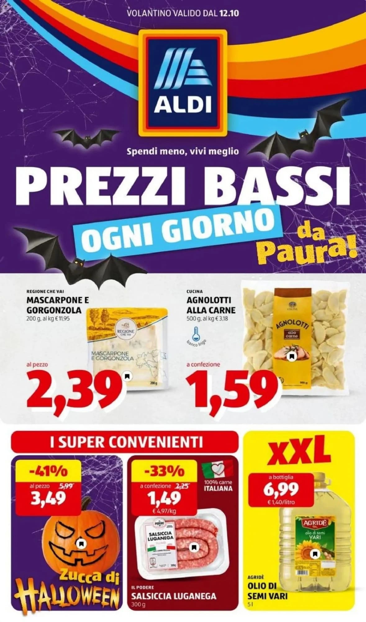 Copertina volantino Aldi