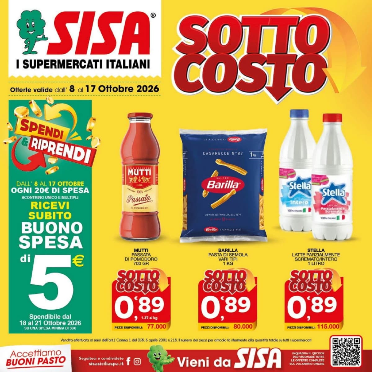 Copertina volantino Sisa