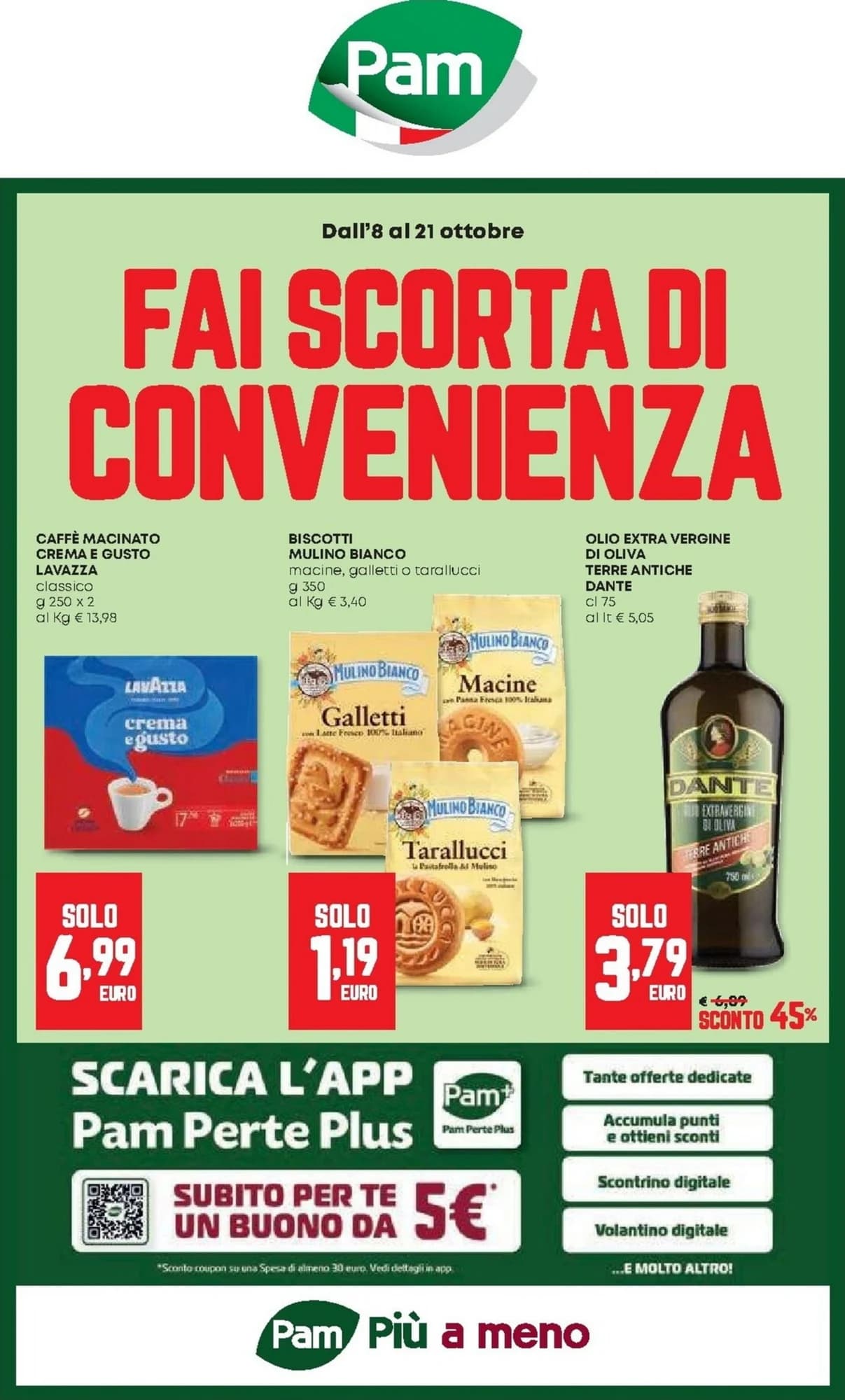 Pagina 1 - Anteprima Volantino Pam: Offerte valide dal 8 Ottobre 2026 al 21 Ottobre 2026