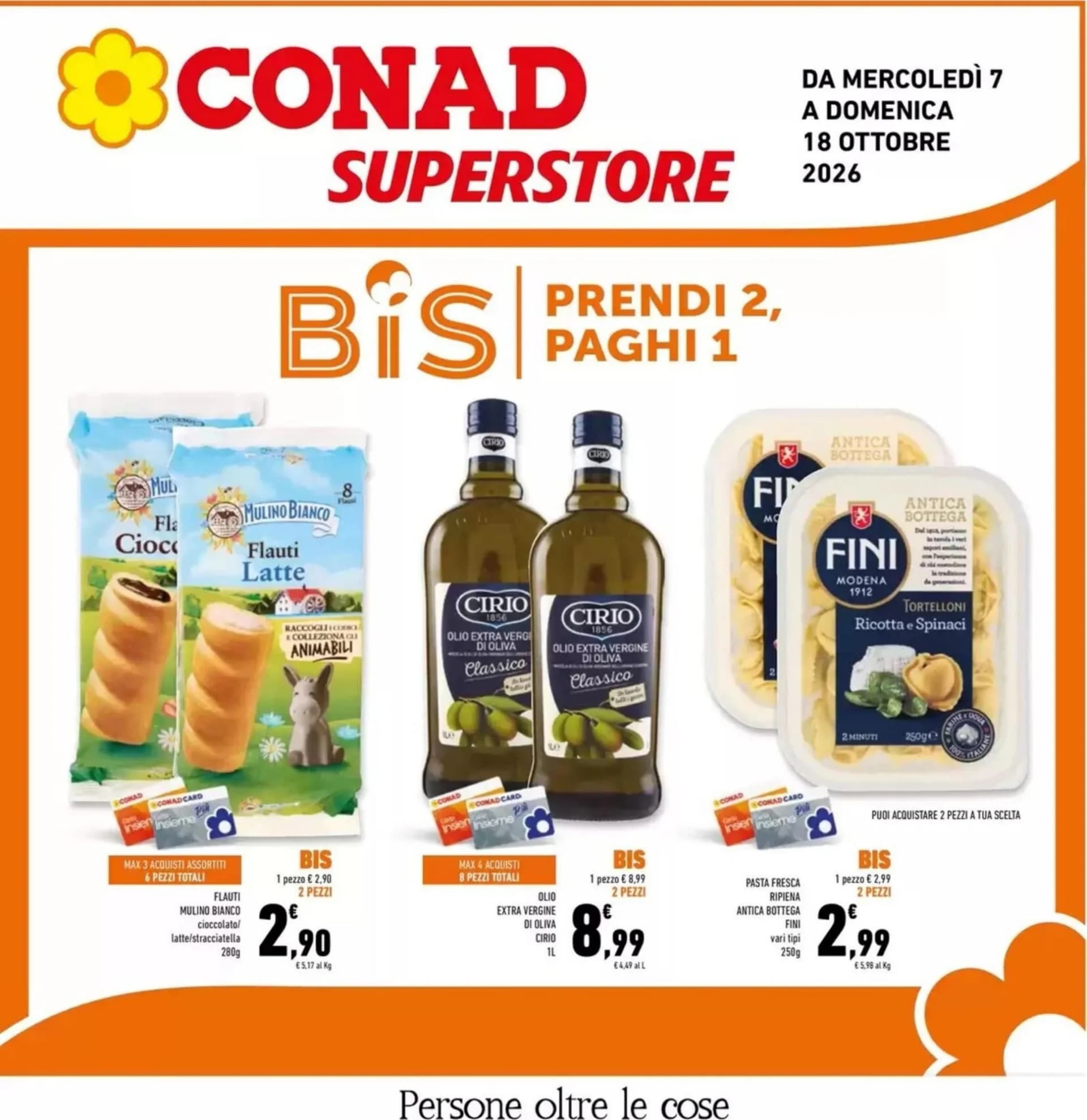 Pagina 1 - Anteprima Volantino Conad Superstore: Offerte valide dal 7 al 18 Ottobre 2026