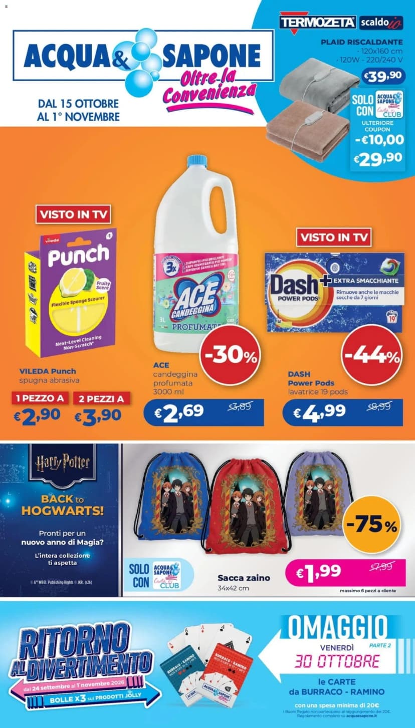 Volantino Acqua & Sapone