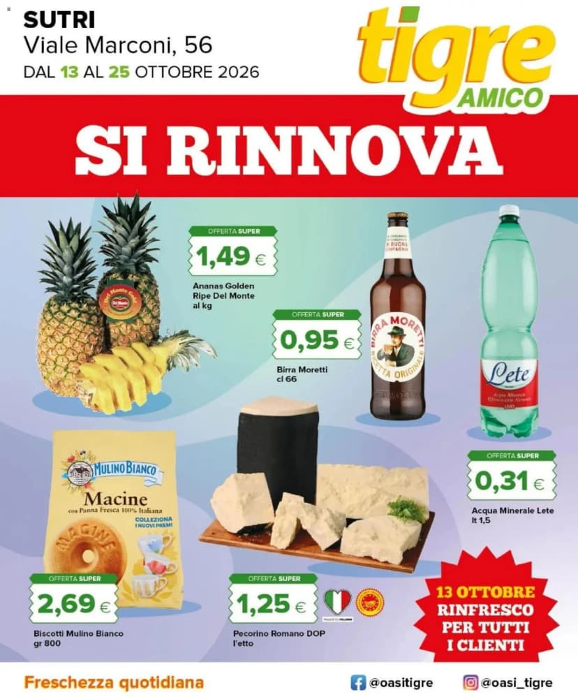 Volantino Tigre