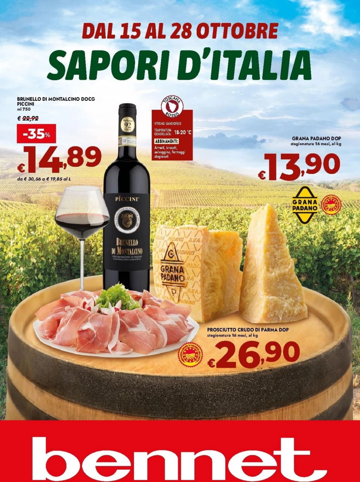 Copertina volantino Bennet