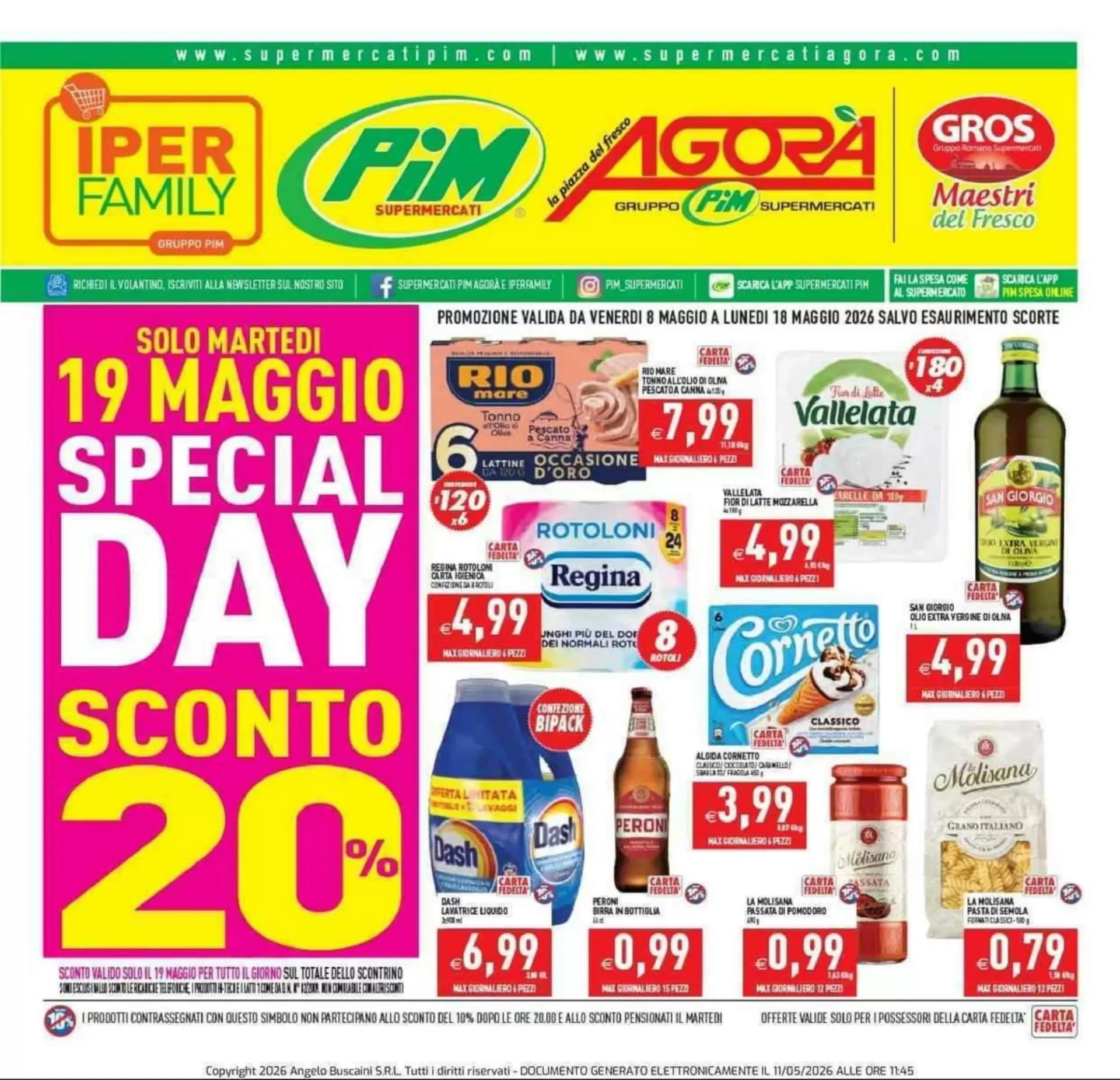 Pagina 1 - Anteprima Volantino Iperfamily: Offerte valide dal 11 al 18 Maggio 2026
