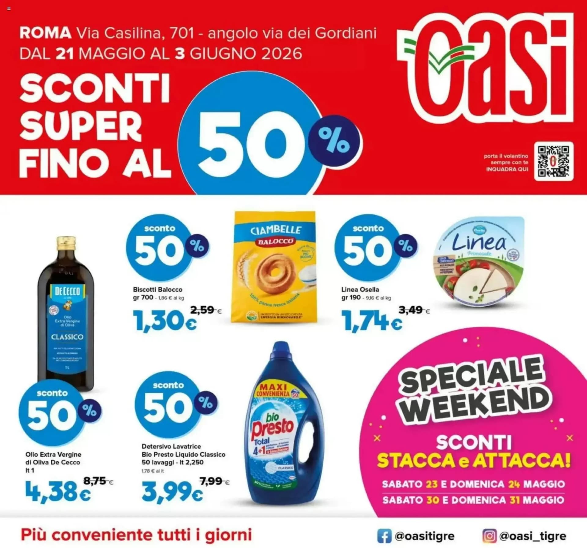Pagina 1 - Anteprima Volantino Oasi: Offerte valide dal 20 Maggio al 3 Giugno 2026