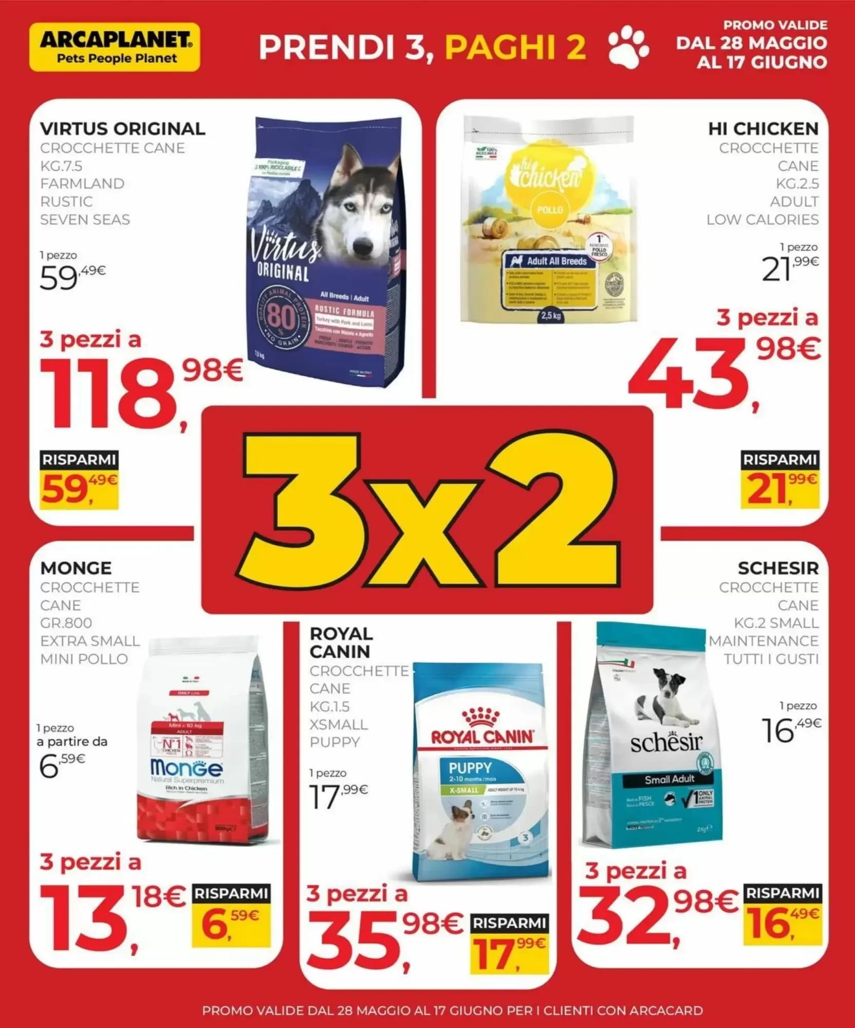 Pagina 2 - Anteprima Volantino Arcaplanet: Offerte valide dal 28 Maggio al 17 Giugno 2026