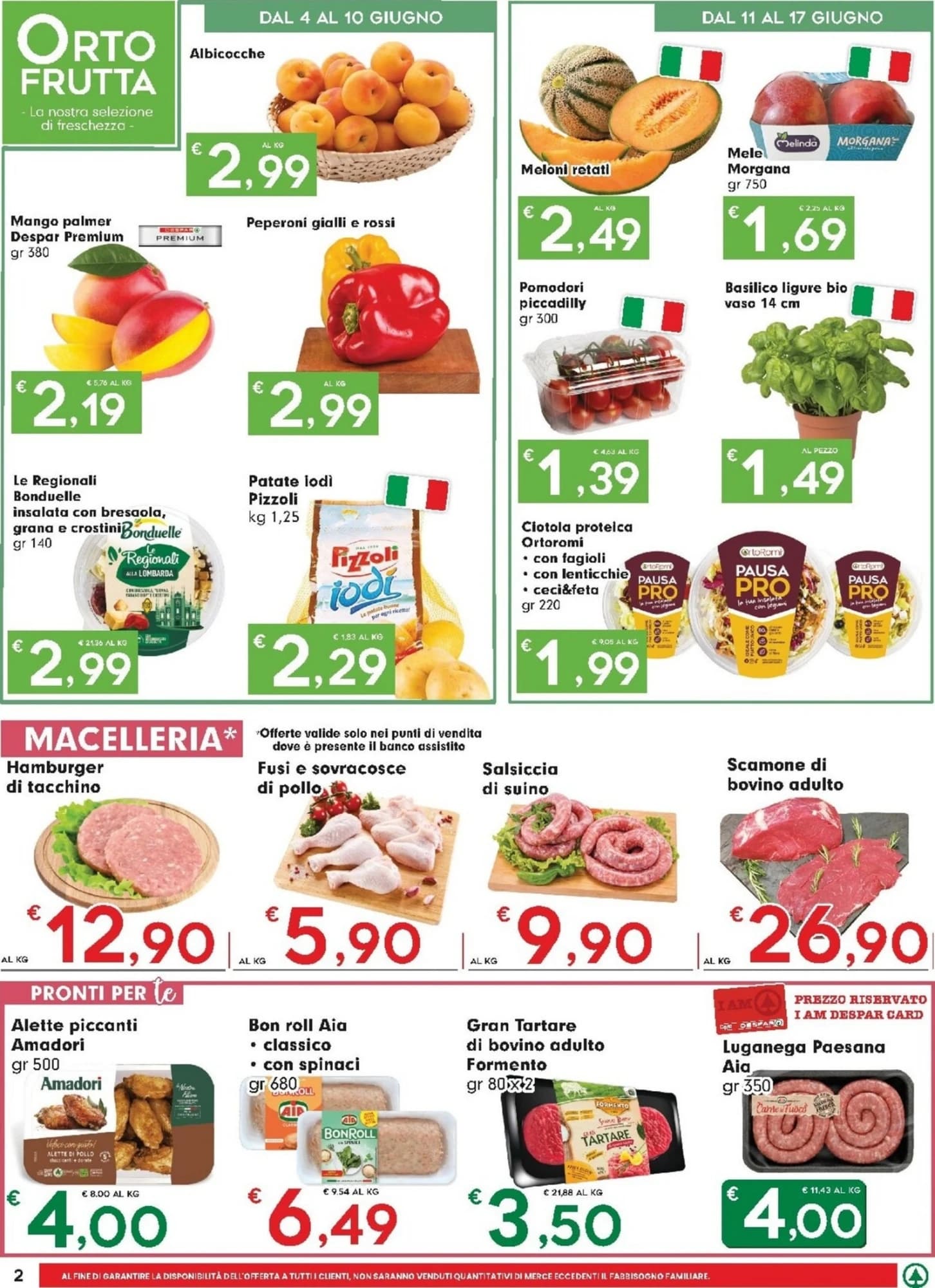 Pagina 2 - Anteprima Volantino Eurospar: Offerte valide dal 4 al 17 Giugno 2026