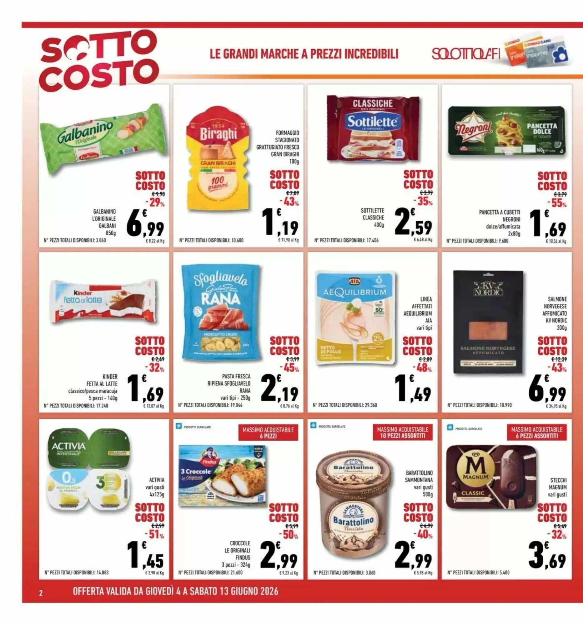 Pagina 2 - Anteprima Volantino Conad Superstore: Offerte valide dal 4 al 13 Giugno 2026