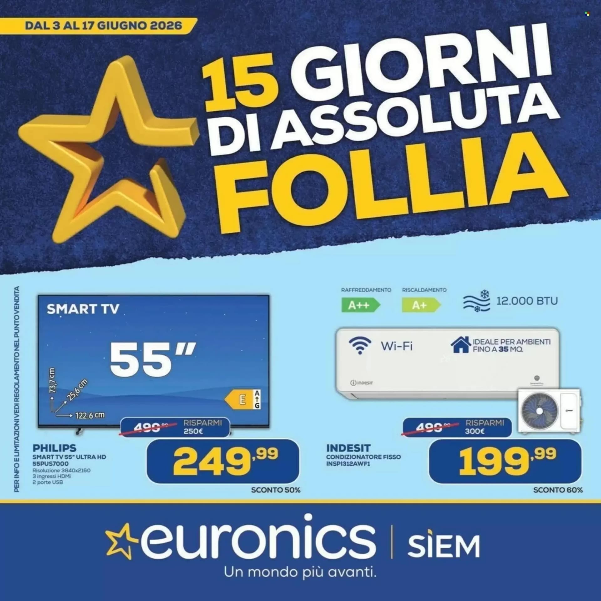 Pagina 1 - Anteprima Volantino Euronics: Offerte valide dal 3 al 17 Giugno 2026