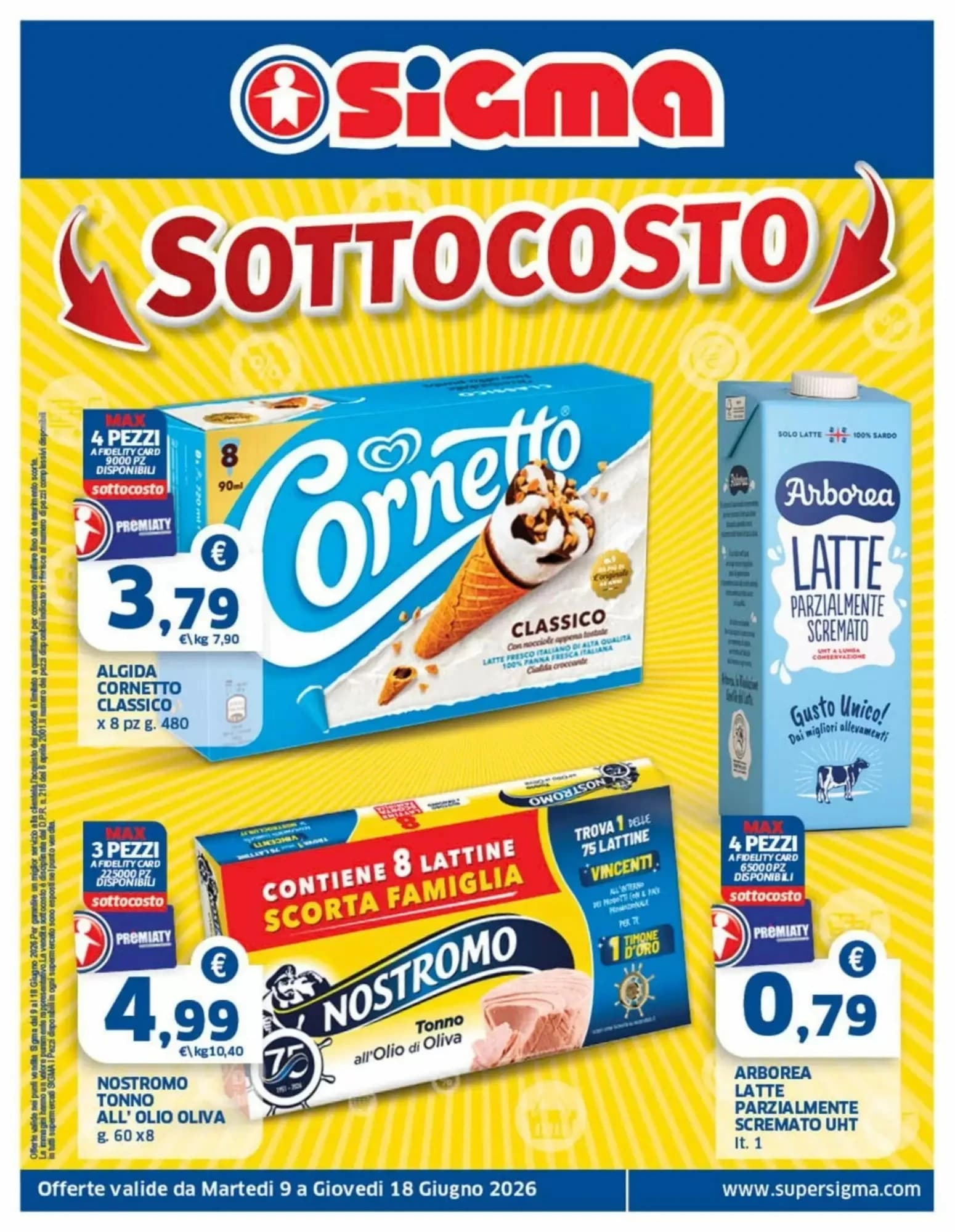 Pagina 1 - Anteprima Volantino Sigma: Offerte valide dal 9 al 18 Giugno 2026