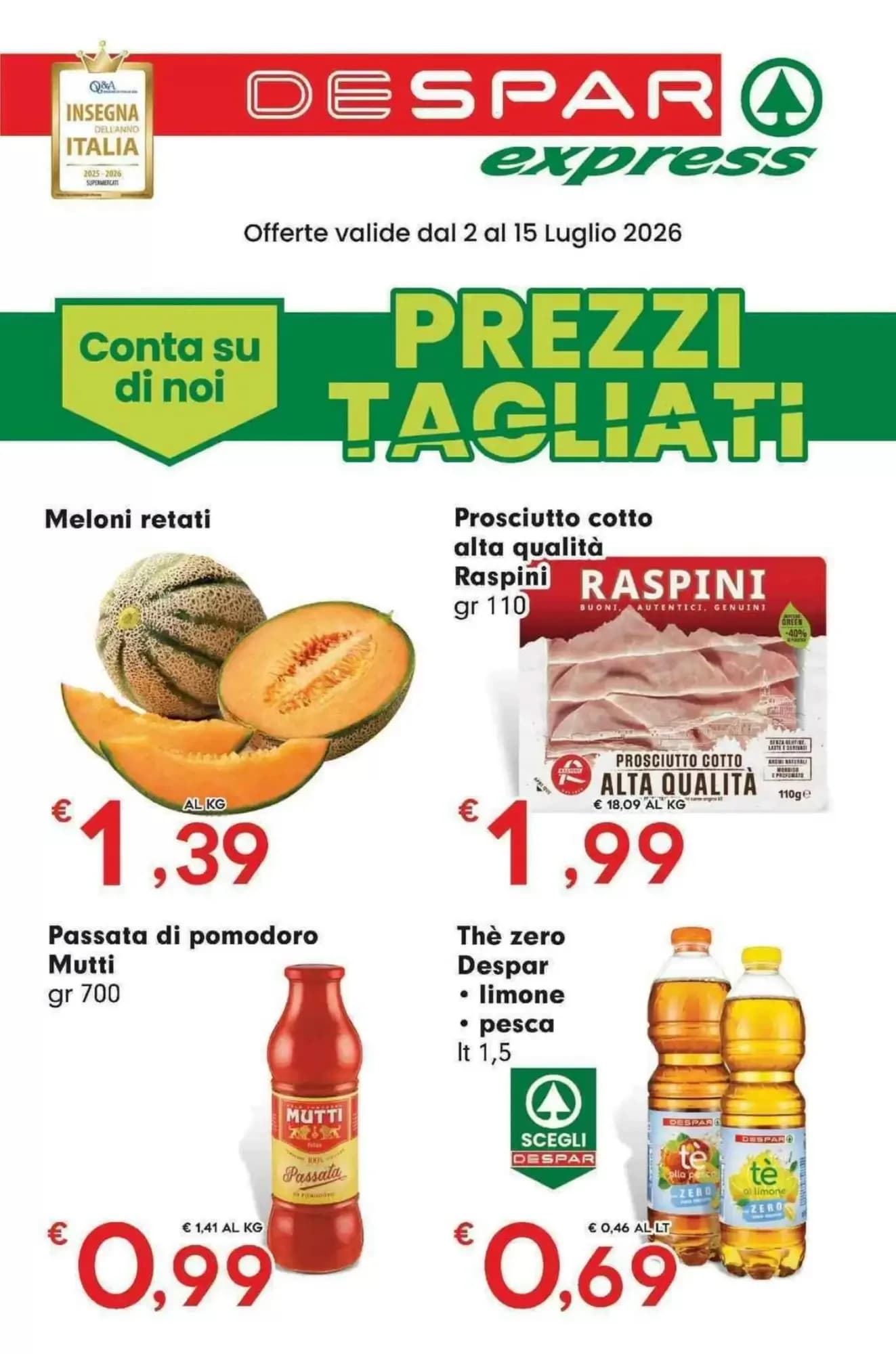 Pagina 1 - Anteprima Volantino Despar Express: Offerte valide dal 2 al 15 Luglio 2026