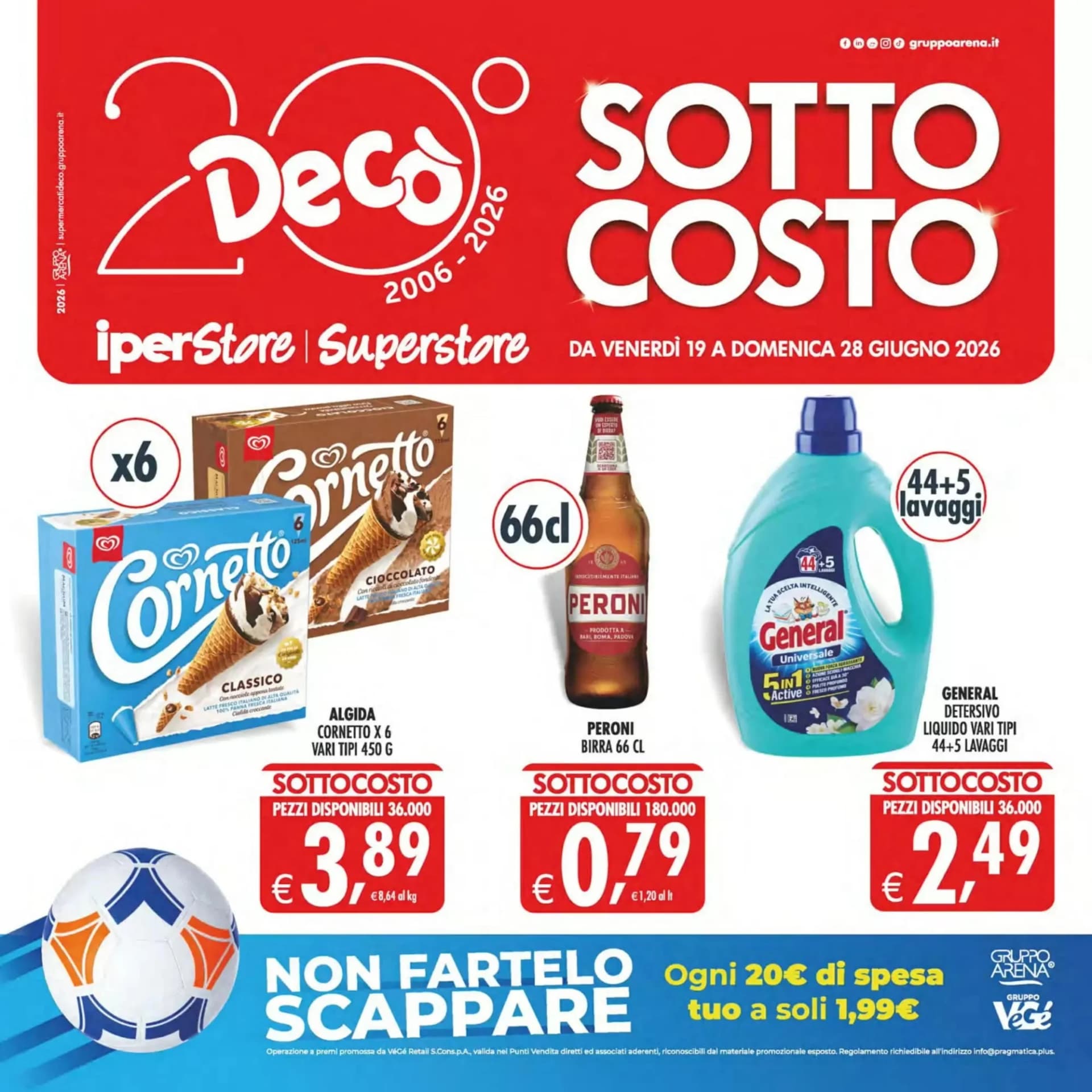 Pagina 1 - Anteprima Volantino Decò Superstore: Offerte valide dal 19 al 29 Giugno 2026
