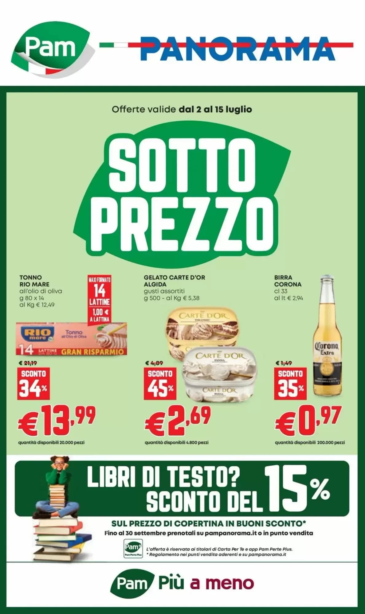 Pagina 1 - Anteprima Volantino Panorama: Offerte valide dal 2 al 15 Luglio 2026