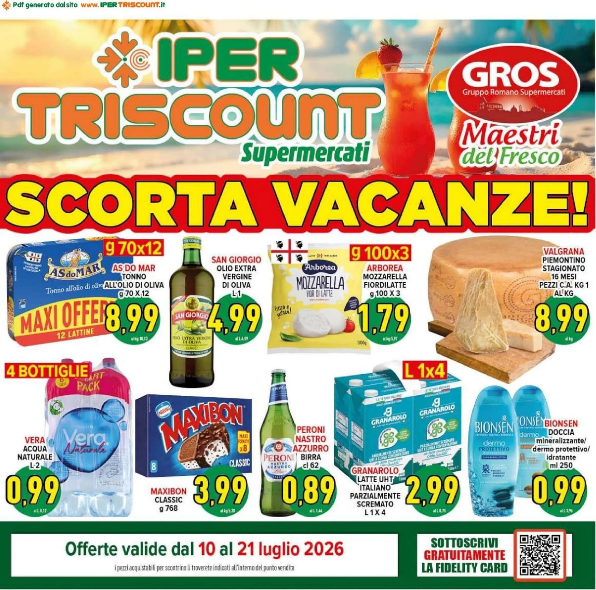 Pagina 1 - Anteprima Volantino Ipertriscount: Offerte valide dal 10 al 21 Luglio 2026