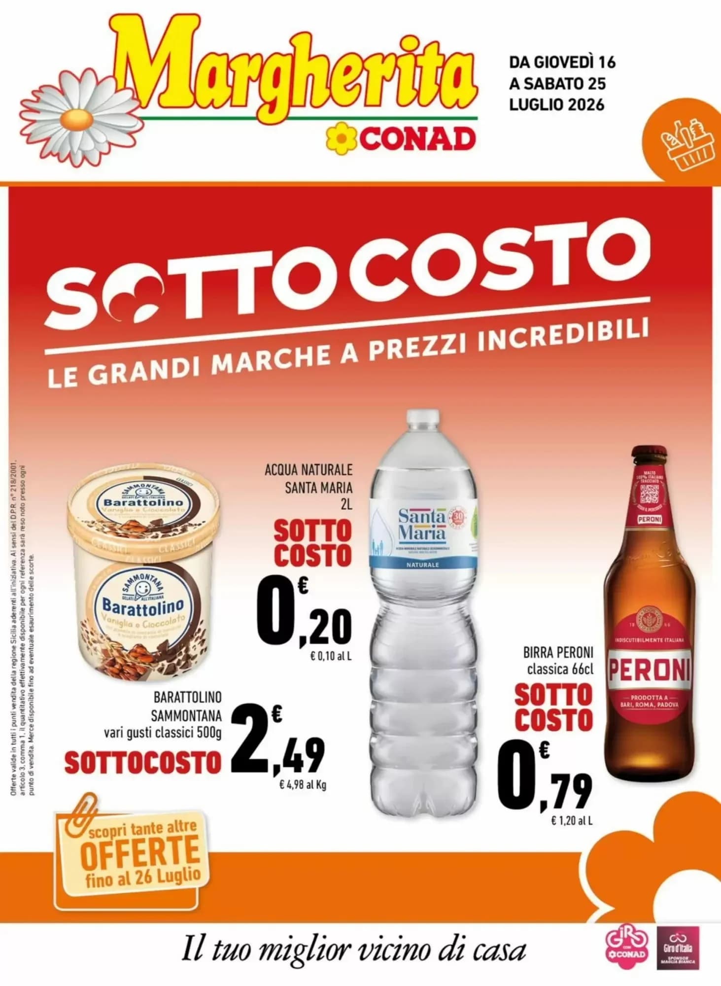 Pagina 1 - Anteprima Volantino Margherita: Offerte valide dal 16 al 25 Luglio 2026