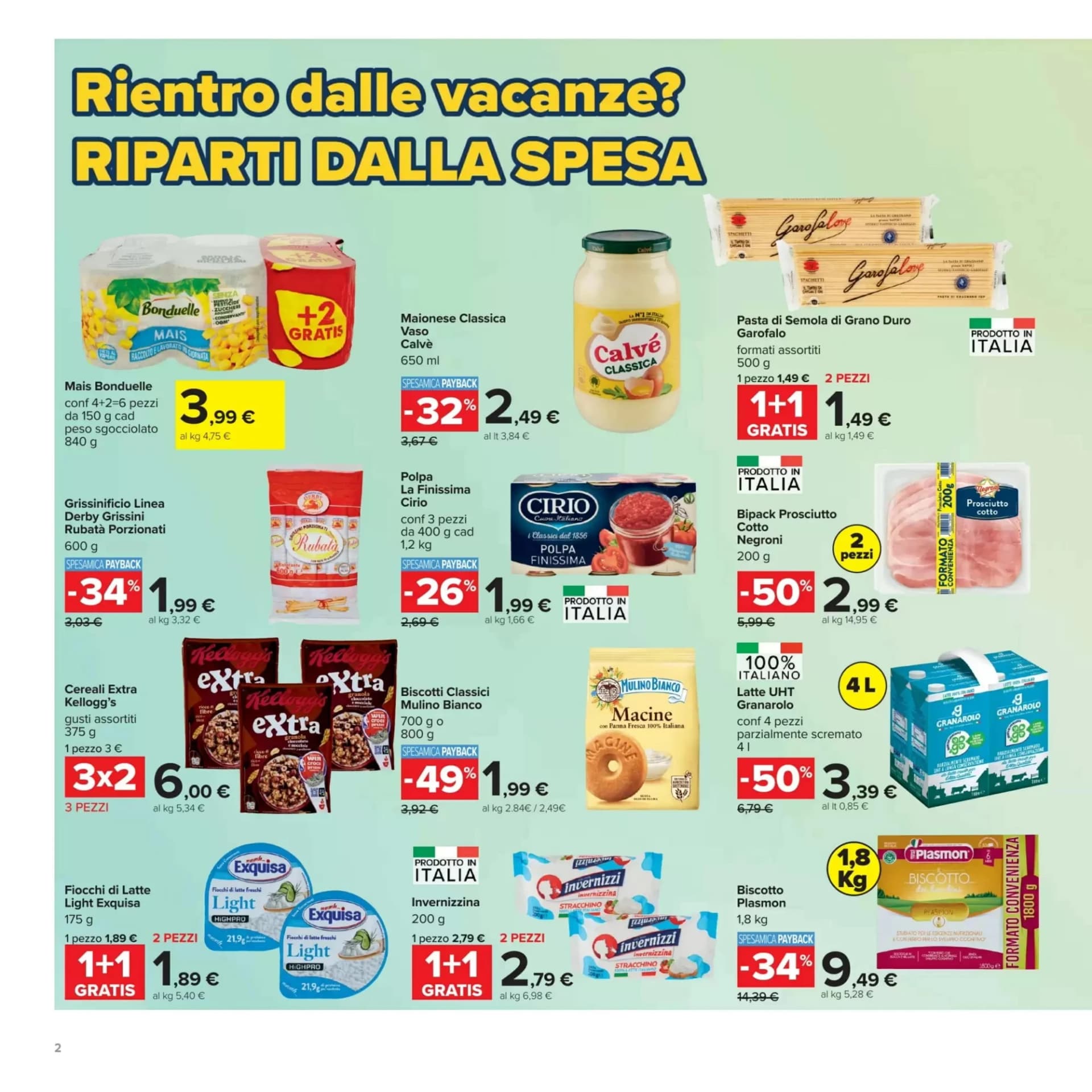 Pagina 2 - Anteprima Volantino Carrefour: Offerte valide dal 20 Agosto 2026 al 3 Settembre 2026