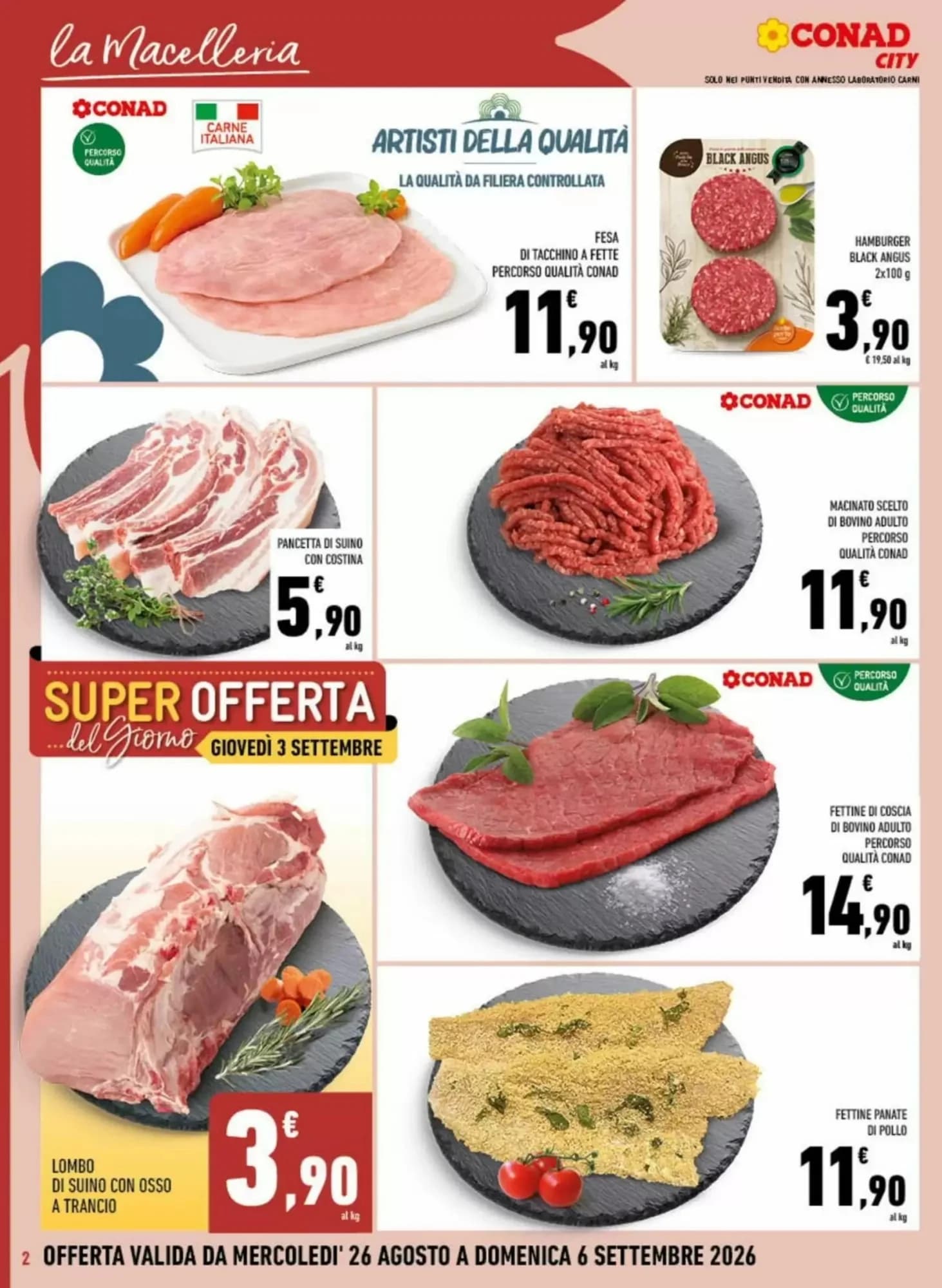 Pagina 2 - Anteprima Volantino Conad City: Offerte valide dal 26 Agosto 2026 al 6 Settembre 2026
