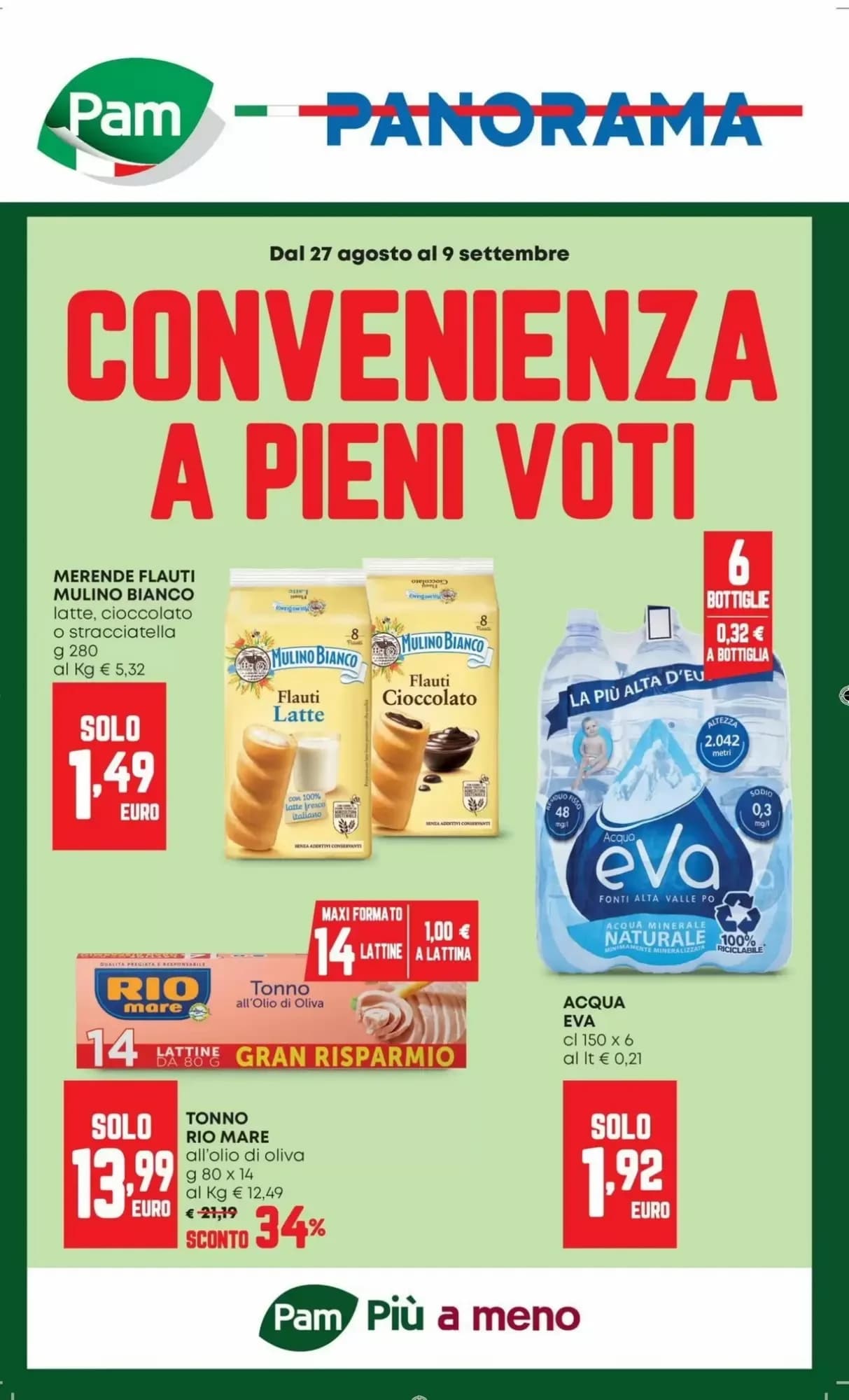 Pagina 1 - Anteprima Volantino Panorama: Offerte valide dal 27 Agosto 2026 al 9 Settembre 2026