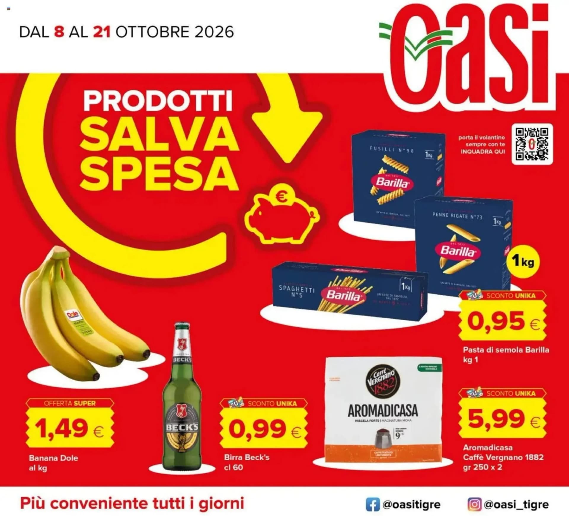 Pagina 1 - Anteprima Volantino Oasi: Offerte valide dal 8 Ottobre 2026 al 21 Ottobre 2026