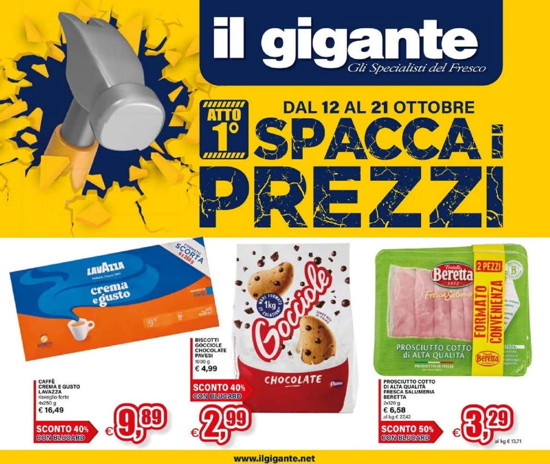 Pagina 1 - Anteprima Volantino Il gigante: Offerte valide dal 12 Ottobre 2026 al 21 Ottobre 2026