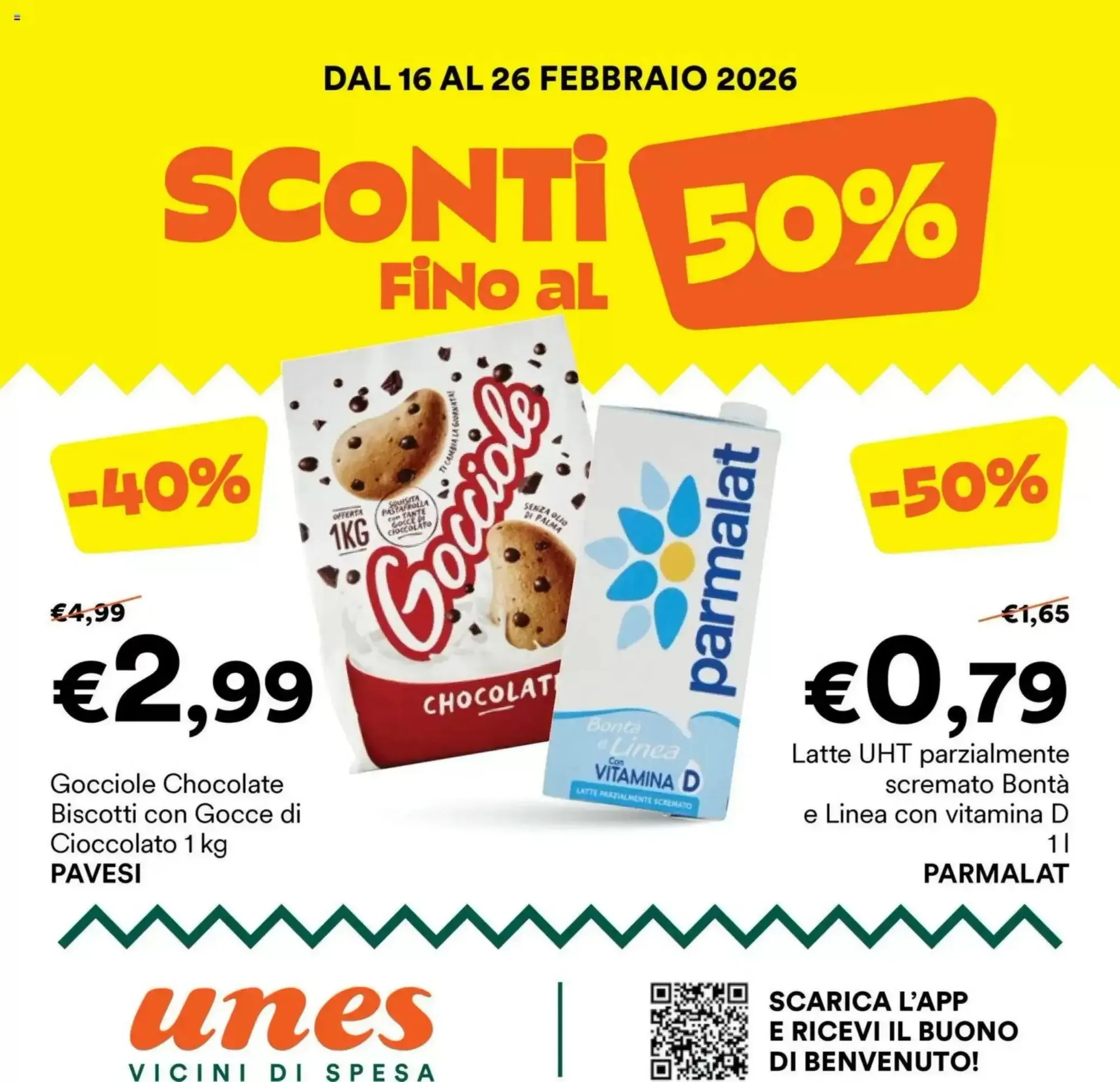 Pagina 1 - Anteprima Nuovo Volantino Unes dal 16 Febbraio al 26 Febbraio 2026
