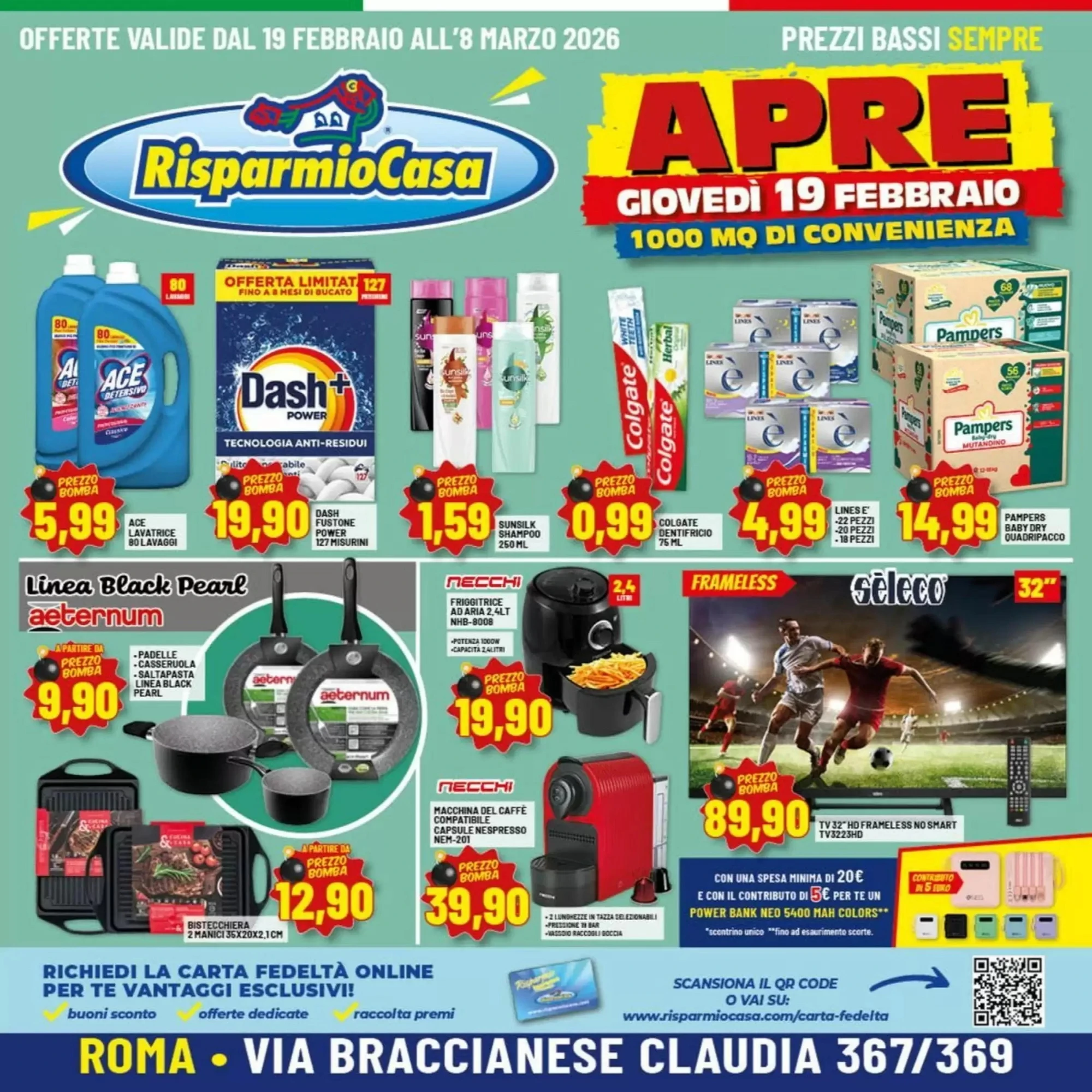 Pagina 1 - Anteprima Nuovo Volantino Risparmio Casa dal 19 Febbraio 2026 al 8 Marzo 2026