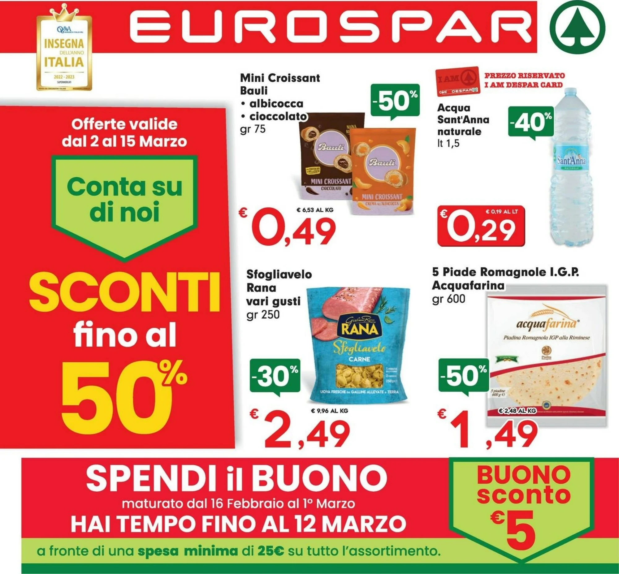 Pagina 1 - Anteprima Nuovo Volantino Eurospar dal 2 al 15 Marzo 2026