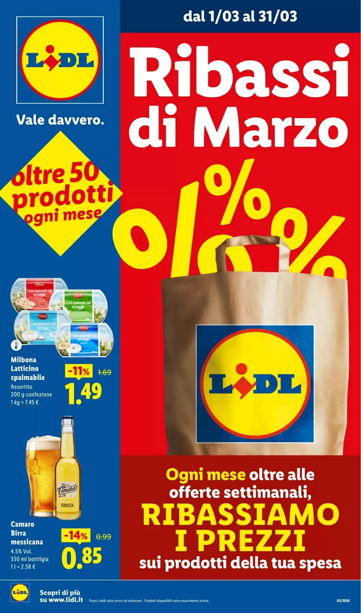 Pagina 1 - Anteprima Nuovo Volantino Lidl dal 1 Marzo al 31 Marzo 2026