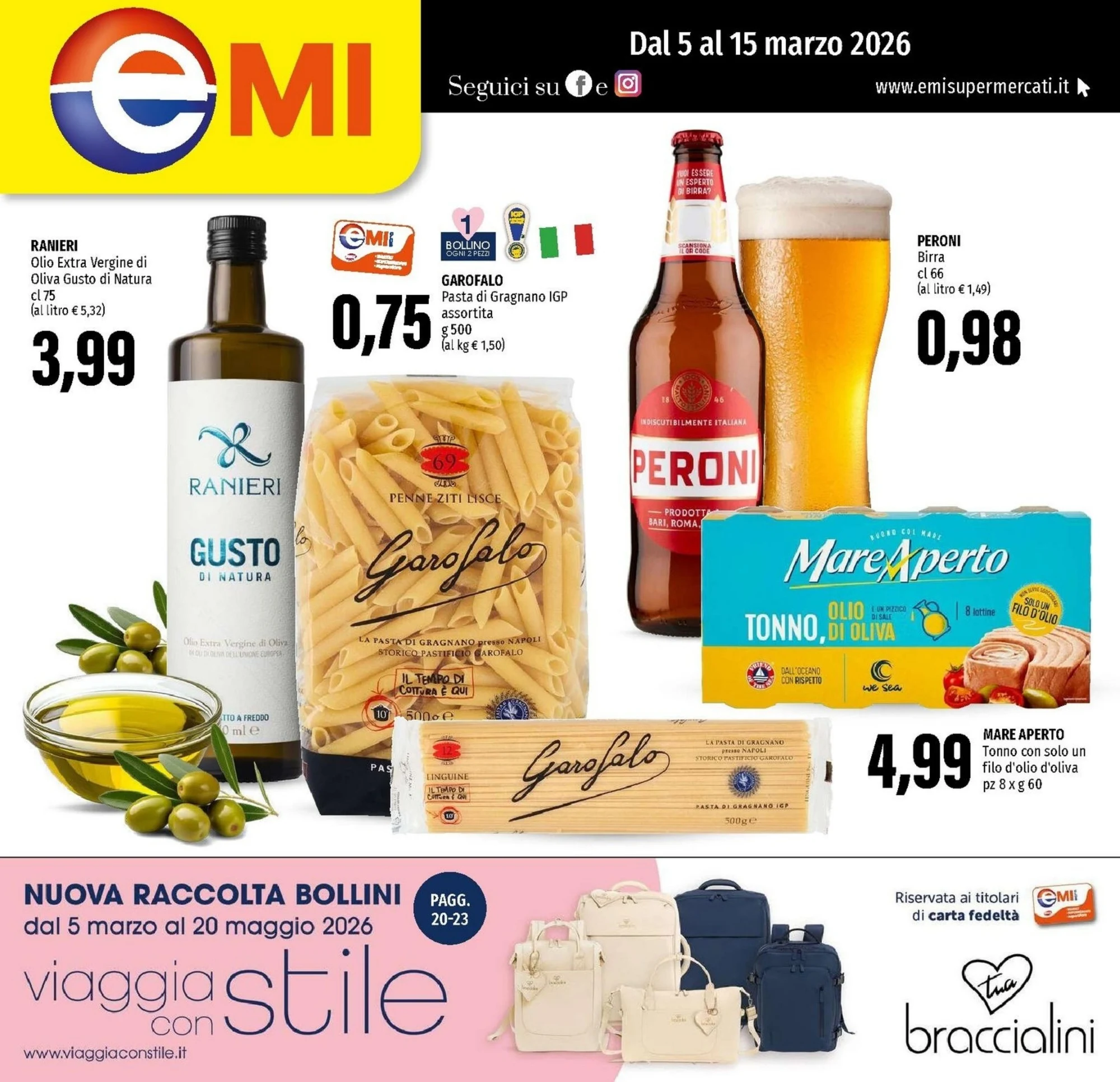 Pagina 1 - Anteprima Nuovo Volantino Emi Supermercato dal 5 Marzo al 15 Marzo 2026