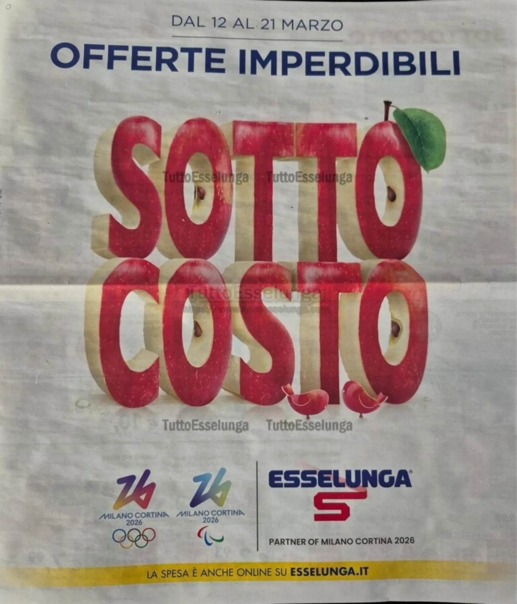 Pagina 1 - Anteprima Volantino Esselunga: Offerte Imperdibili dal 12 al 21 Marzo 2026