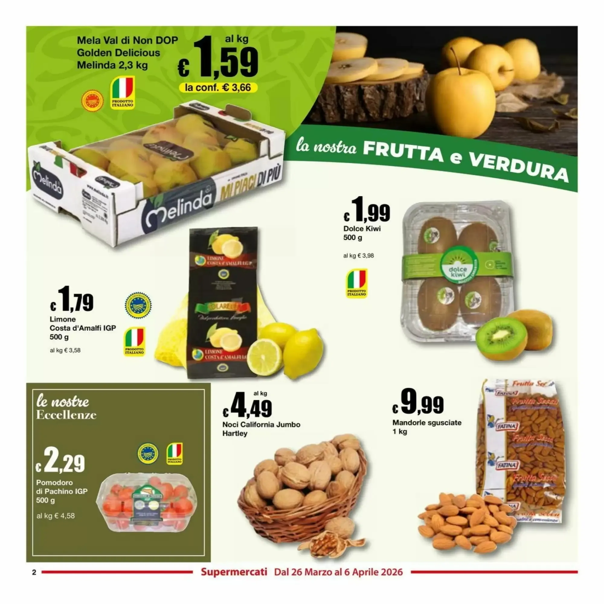 Pagina 2 - Anteprima Volantino Si con te supermercato: Offerte valide dal 26 Marzo al 6 Aprile 2026