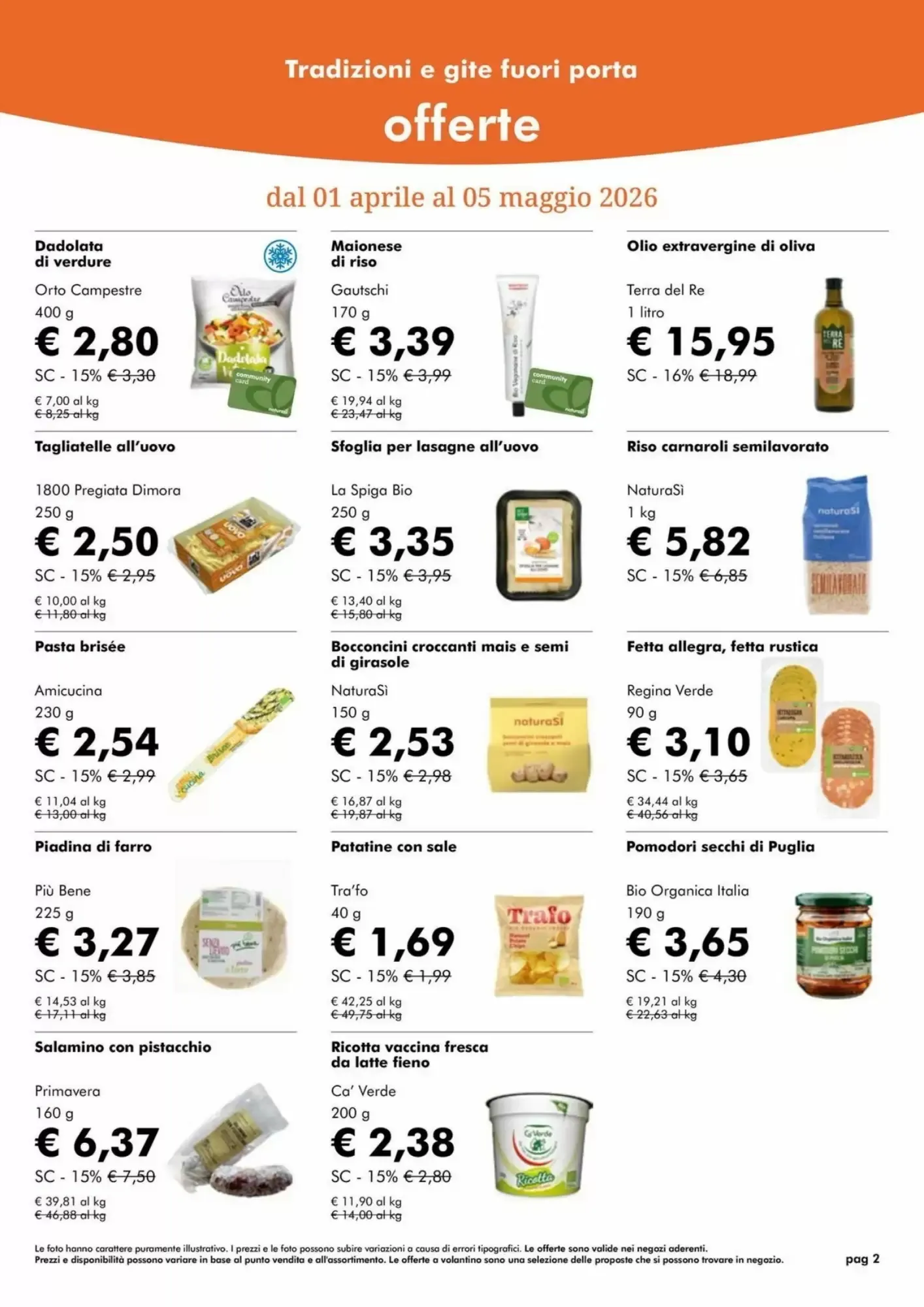 Pagina 2 - Anteprima Volantino Naturasì: Offerte valide dal 1 al 30 Aprile 2026