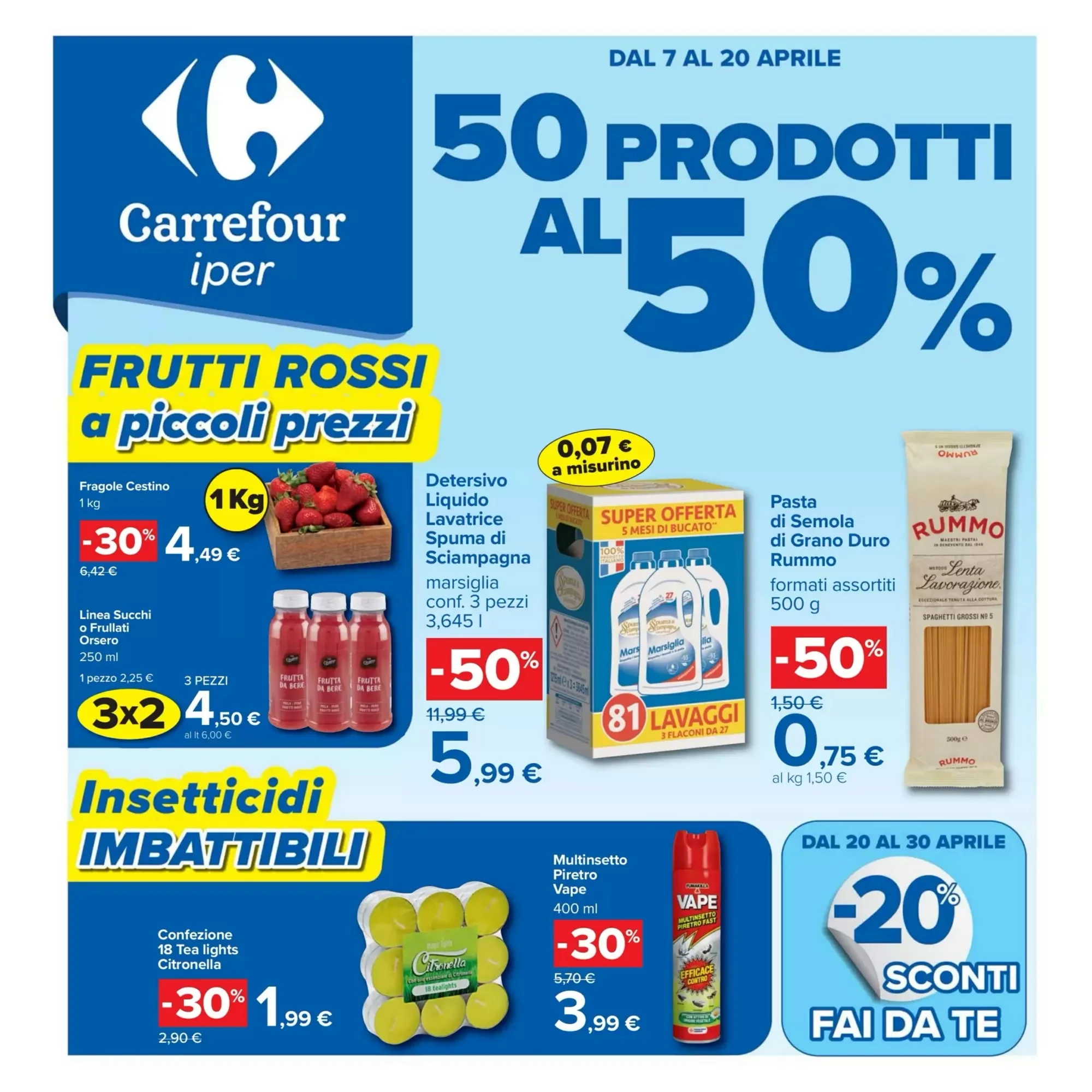 Pagina 1 - Anteprima Volantino Carrefour: Offerte valide dal 7 al 20 Aprile 2026